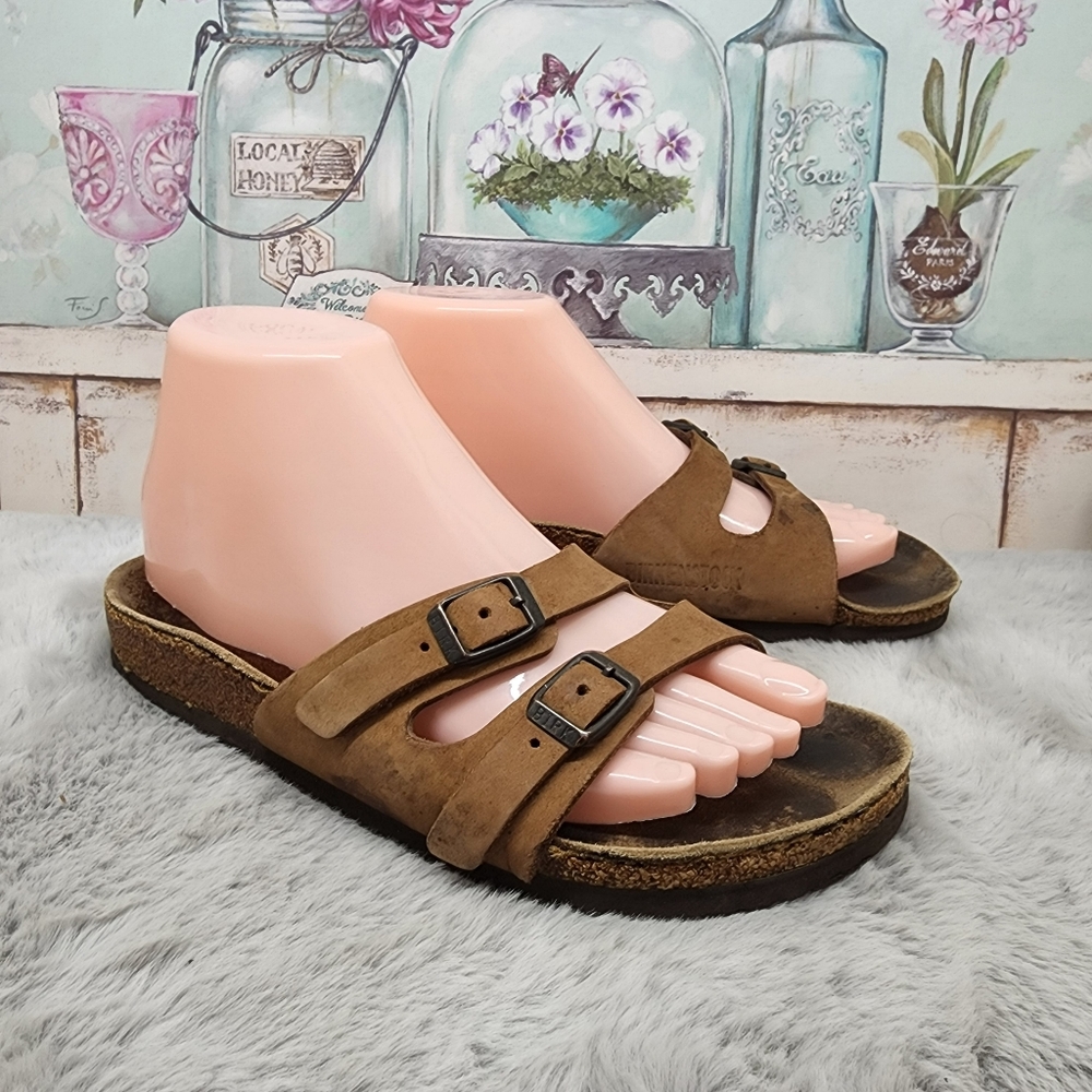 Birkenstock double strap sandals sz 37